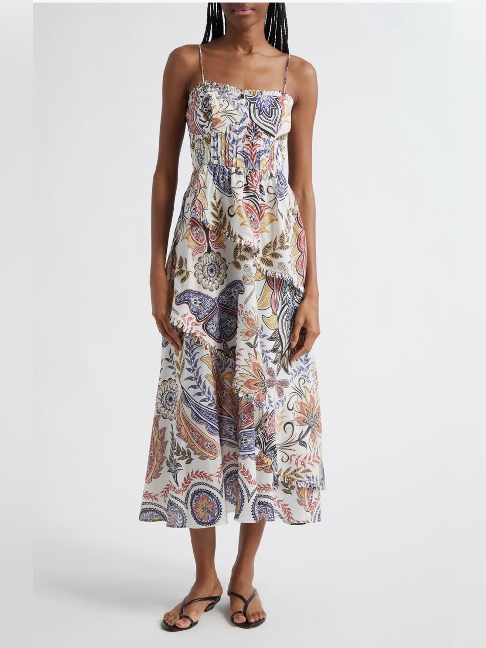 Farm Rio Boho Glam Floral Sundress